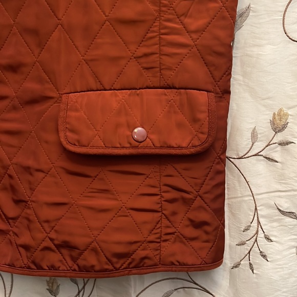 Talbots Mens Deep Orange Diamond Pattern Vest. Mint Condition - Picture 9 of 15